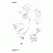 Схема узла: Электрооборудование (Model k7) для Suzuki GZ125 Marauder