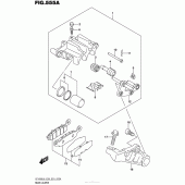 Схема узла: Задний тормозной суппорт для Suzuki VZ1500 Boulevard M90