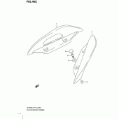 Схема узла: Опоры пассажира (Model l0) для Suzuki UH200 Burgman