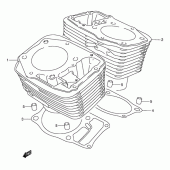 Схема узла: Цилиндр (Model k1/k2/k3/k4) для Suzuki VL1500 Intruder LC