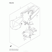 Схема узла: Заглушка сиденья пассажира (Gsx-R1000L3 E03) для Suzuki GSX-R1000