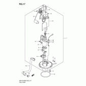 Схема узла: Топливный насос для Suzuki GSX-R1000