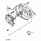 Схема узла: Фара (Model k e18) для Suzuki GSX-R1100