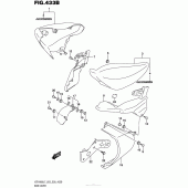 Схема вузла: Side Cover (Vzr1800Bzl7 E03) для Suzuki VZR1800 Boulevard M109R BOSS