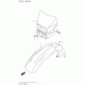 Схема вузла: Переднє крило Suzuki DR-Z400 DR-Z400SM