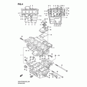 Схема узла: Картер двигателя для Suzuki GSX-R750