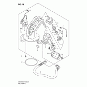Схема вузла: Паливний насос для Suzuki GSF650 Bandit S