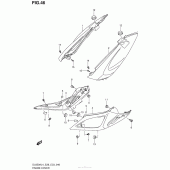 Схема вузла: Бічні панелі для Suzuki DL650 V-Strom