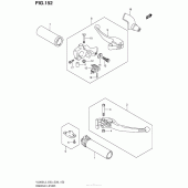 Схема вузла: Ручки керма для Suzuki VL800 Boulevard C50C