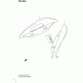 Схема вузла: Опори пасажира (Model k8) для Suzuki UH125 Burgman