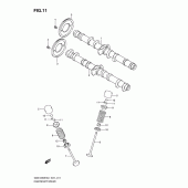 Схема узла: Распредвал & Клапан для Suzuki GSX1250