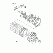 Схема вузла: Зчеплення для Suzuki LS650 Savage