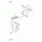 Схема вузла: Вихлопна система для Suzuki TF125