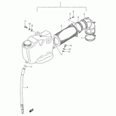 Схема узла: Воздушный фильтр (Front)(model n/p/r) для Suzuki VS800 Intruder 800