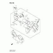 Схема узла: Передний тормозной суппорт для Suzuki DL650 V-Strom