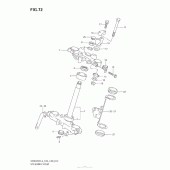 Схема узла: Рулевая траверса для Suzuki DR650 DR650SE