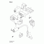 Схема вузла: Електроустаткування для Suzuki RV125