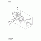 Схема узла: Воздушный фильтр для Suzuki TF125