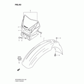 Схема узла: Переднее крыло для Suzuki DR-Z400 DR-Z400S