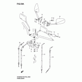 Схема узла: Руль & Тросики (Model k4/k5/k6) для Suzuki GS500