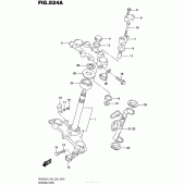 Схема вузла: Рульова траверса для Suzuki DR200 DR200S