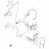 Схема вузла: Система індукції повітря (Model k5) для Suzuki VL800 Intruder Volusia