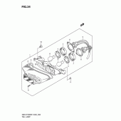 Схема узла: Задний фонарь (Стоп-сигнал) для Suzuki GSX-R1000