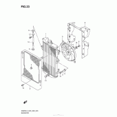 Схема вузла: Радіатор для Suzuki AN650 Burgman (EU analogue of SkyWave)