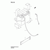 Схема вузла: Акумулятор для Suzuki GZ250 Marauder