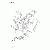 Схема узла: Рама для Suzuki DR-Z250