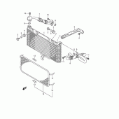 Схема вузла: Олійний охолоджувач для Suzuki GSX1300 Hayabusa