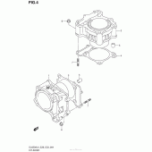Схема вузла: Циліндр для Suzuki DL650 V-Strom