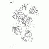 Схема вузла: Зчеплення для Suzuki TF125