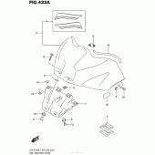 Схема вузла: Накладка паливного бака (YSF) для Suzuki GSX-R1000
