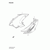 Схема узла: Передний боковой обтекатель (Model l0) для Suzuki DL650 V-Strom