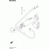 Схема вузла: Система вентиляції бензобака (An400Al6 E33) для Suzuki AN400 Burgman (EU analogue of SkyWave)