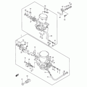 Схема вузла: Дросельна заслінка (Model w/x/y/k1) для Suzuki TL1000