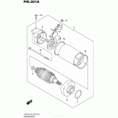Схема вузла: Електричний стартер для Suzuki LS650 Boulevard S40