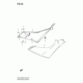 Схема вузла: Бічні панелі для Suzuki GSX-R1000