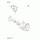 Схема вузла: Водяний насос Suzuki RM-Z450