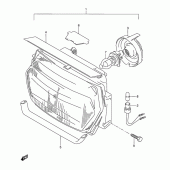 Схема узла: Фара (Model p/r) для Suzuki GSX600 Katana