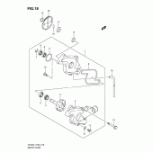 Схема узла: Водяной насос для Suzuki DL650 V-Strom