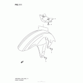 Схема узла: Переднее крыло (Vzr1800Zl4 E33) для Suzuki VZR1800 Boulevard M109R