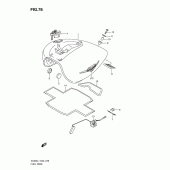 Схема вузла: Паливний бак (Vl800cl1 e24) для Suzuki VL800 Intruder C800C/Boulevard C50C