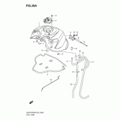 Схема узла: Топливный бак (Model k9) для Suzuki GSX-R750