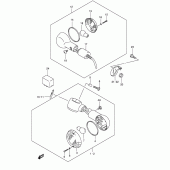 Схема вузла: Поворотники для Suzuki VL125 Intruder LC