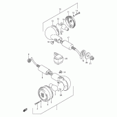 Схема вузла: Поворотники (Model t) для Suzuki VX800 VX800