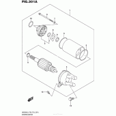 Схема вузла: Електричний стартер для Suzuki UH200 Burgman