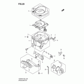 Схема вузла: Спідометр (Model k5/k6/k7/k8) для Suzuki VZ800 Intruder M800/Boulevard M50