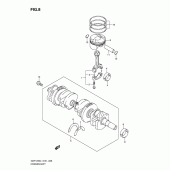 Схема вузла: Колінчастий вал & Поршень для Suzuki GSF1250 Bandit